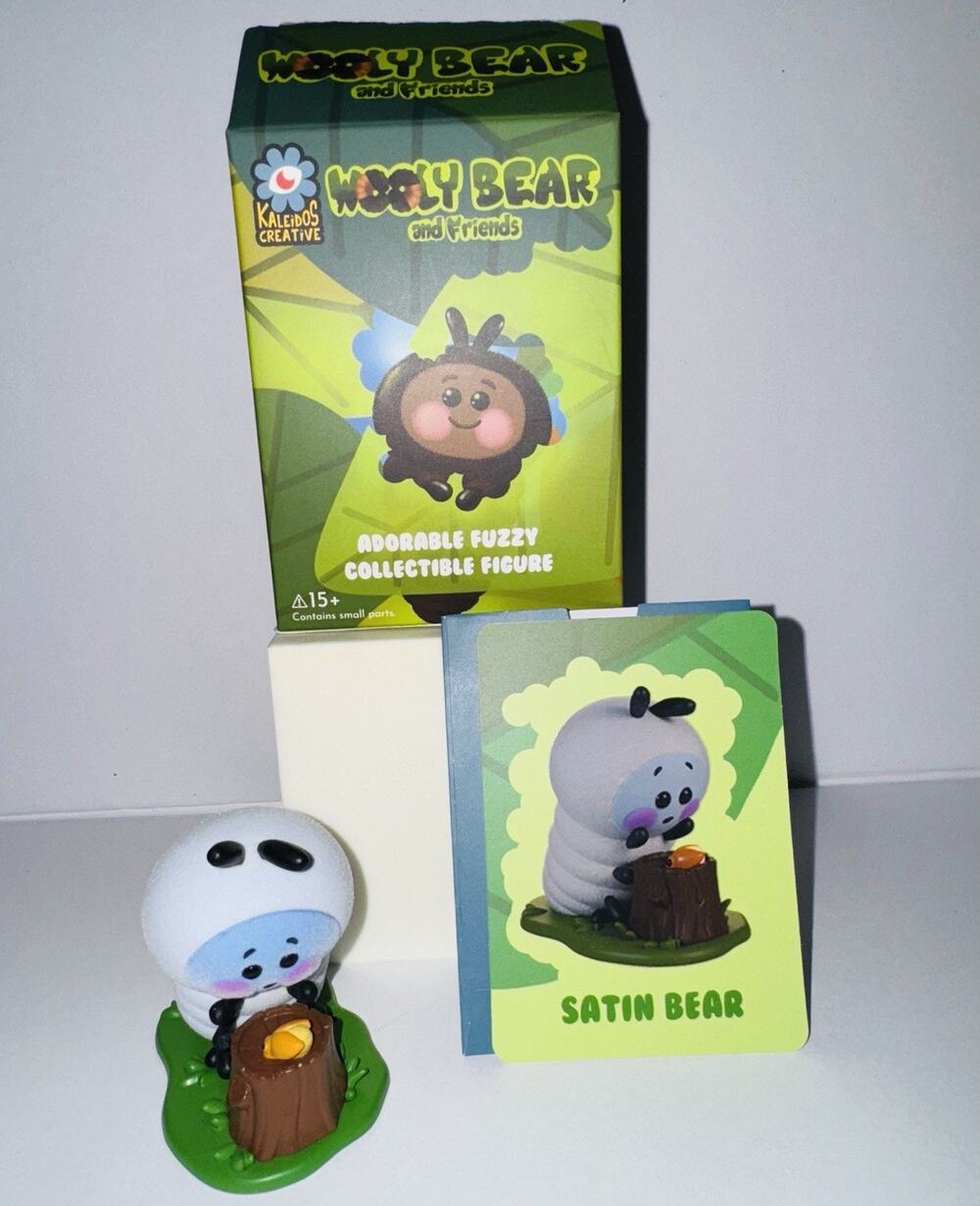 Kaleidos Creative Wooly Bear and Friends Blind Box Figure Satin Bear